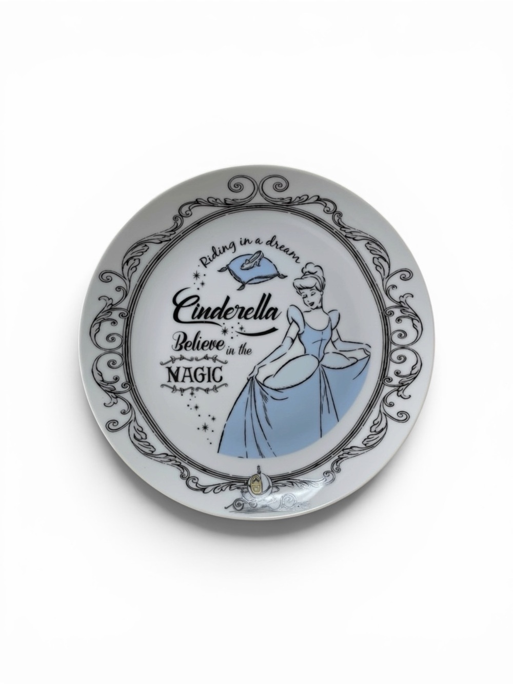 Set of 4 Disney Elegant Princess Ceramic Plates